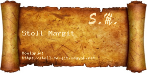 Stoll Margit névjegykártya